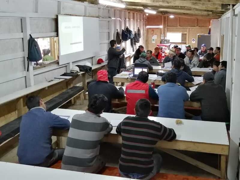 Clase práctica en terreno OTEC