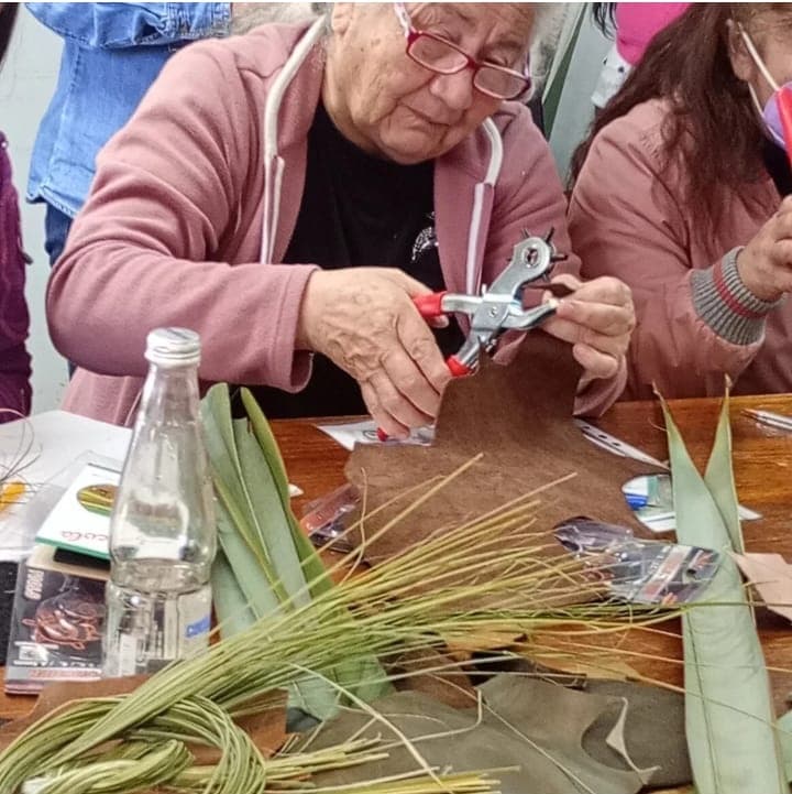 Trabajo en fibras vegetales y pita