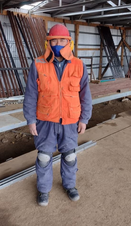 Estudiante de capacitación SENCE en construcción - Benito Q.